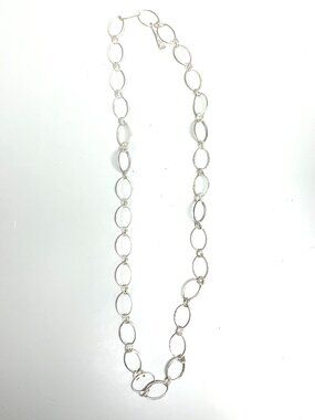 RLM Studio Hammered Oval Link Necklace 34"